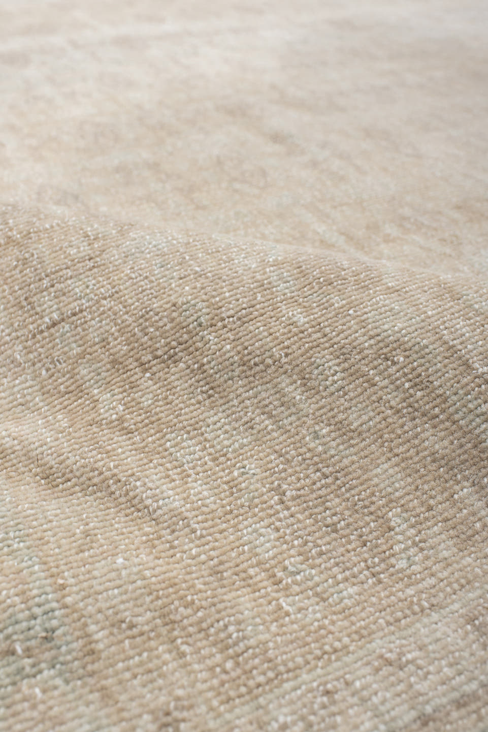 6' x 9' one-of-a-kind handmade vintage Malayer medium size rug. Color palette: ivory, pale blue, cream, beige, taupe