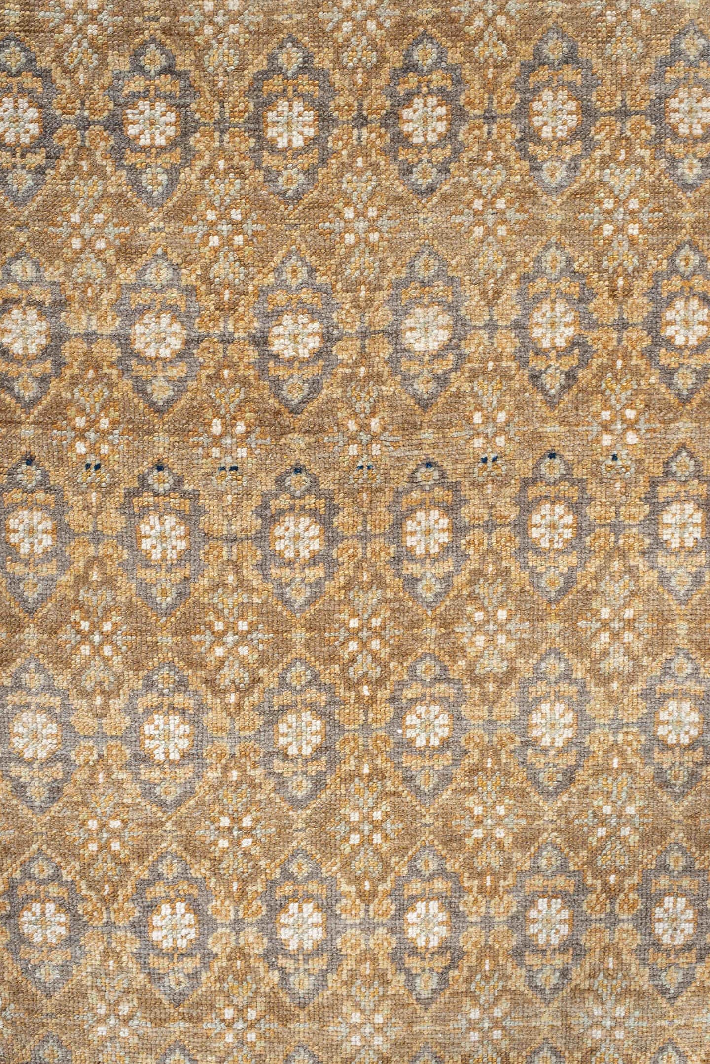 3' x 11' one-of-a-kind handmade antique Anatolian runner rug. Color palette: camel, ivory, taupe, brown, charcoal, sand
