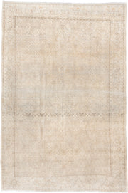 7' x 10' one-of-a-kind handmade antique Bidjar large size rug. Color palette: ivory, beige, taupe, sand, cream, camel
