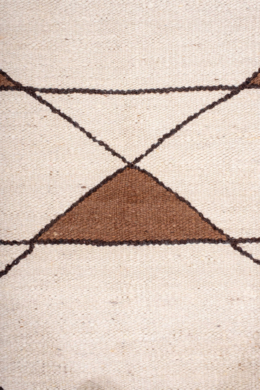 6' x 9' one-of-a-kind handmade antique Kilim medium size rug. Color palette: ivory, brown, taupe, charcoal, beige, gray