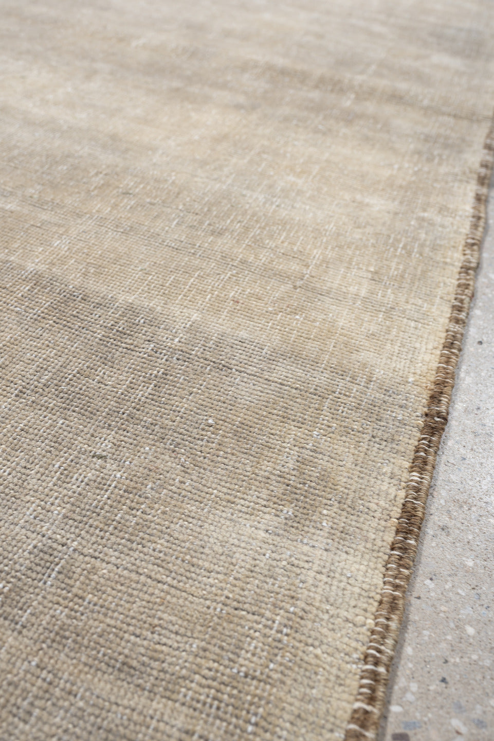 9' x 3' one-of-a-kind handmade antique Belouch rug. Color palette: ivory, taupe, cream, beige, camel, light gray, gray