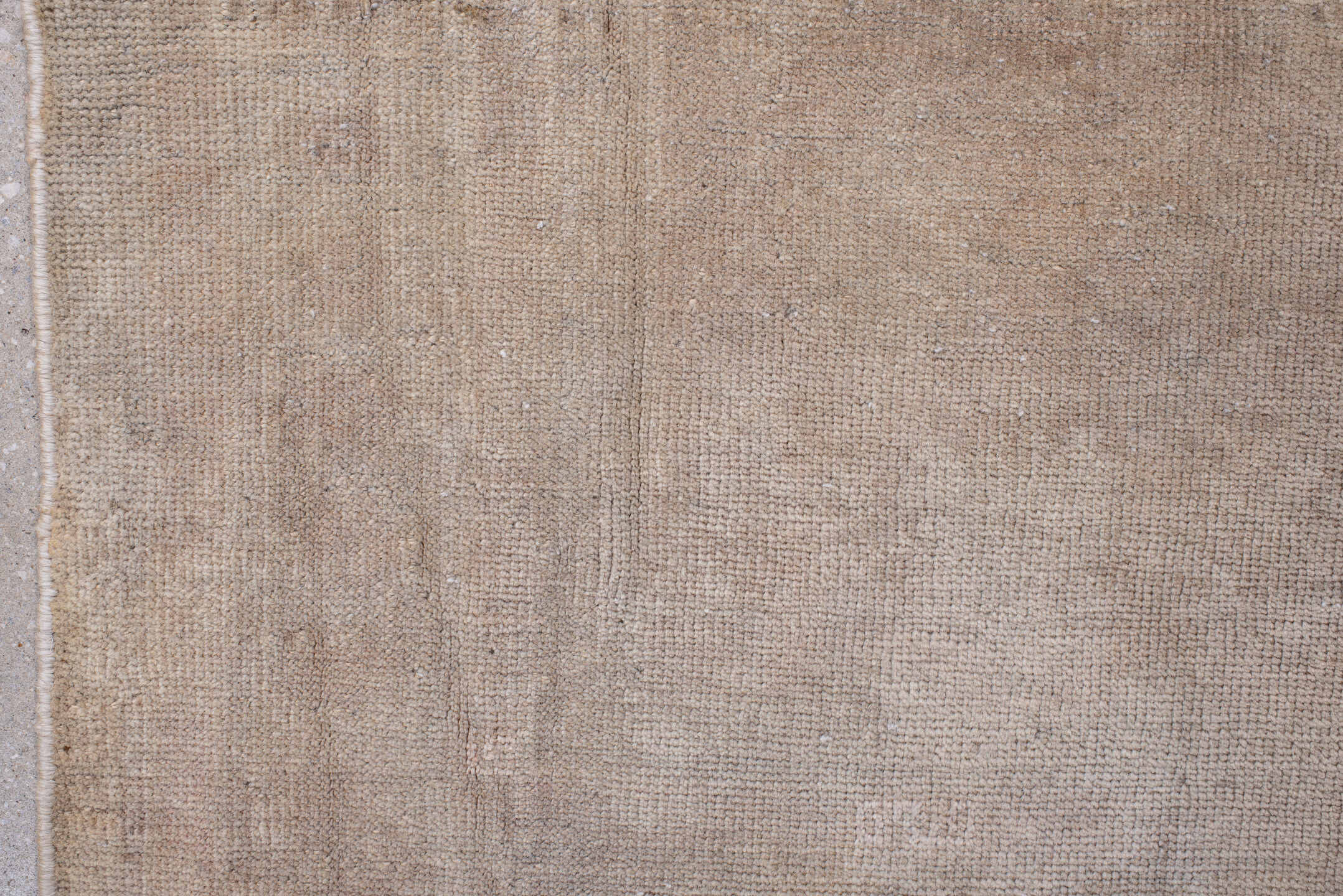 2' x 4' one-of-a-kind handmade antique Belouch small size rug. Color palette: ivory, cream, beige, taupe, gray