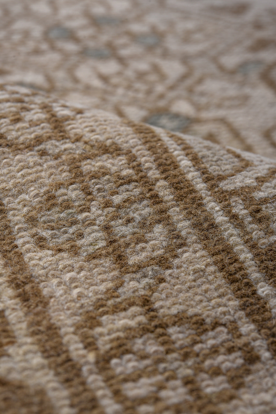 5' x 11' one-of-a-kind handmade antique Hamadan runner rug. Color palette: ivory, taupe, camel, brown, pale_blue, beige