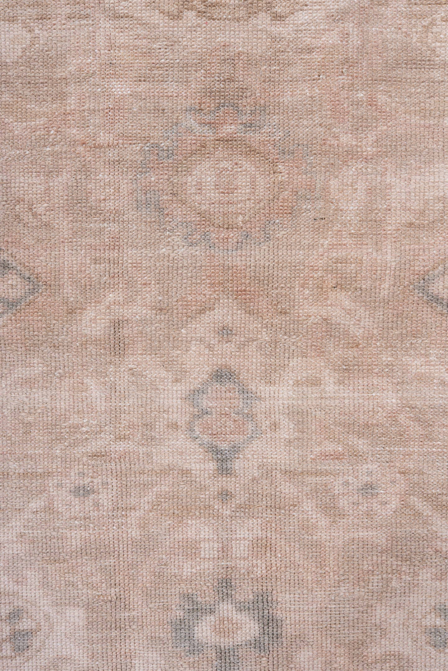 7' x 10' one-of-a-kind handmade vintage Malayer large size rug. Color palette: blush, taupe, ivory, dusty rose, pewter