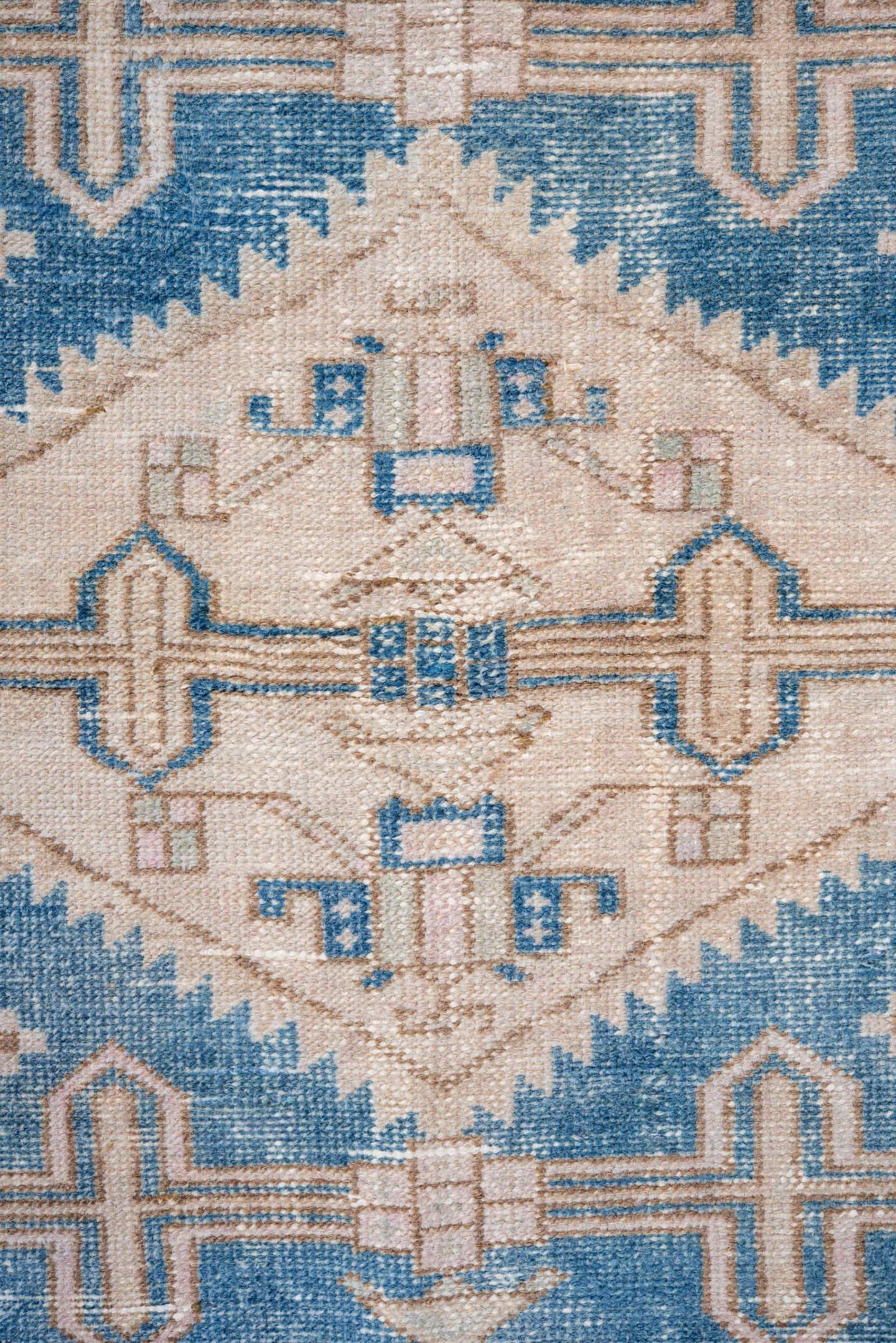 4' x 6' one-of-a-kind handmade vintage Hamadan rug. Color palette: ivory, sky blue, taupe, beige, camel, light blue, gray
