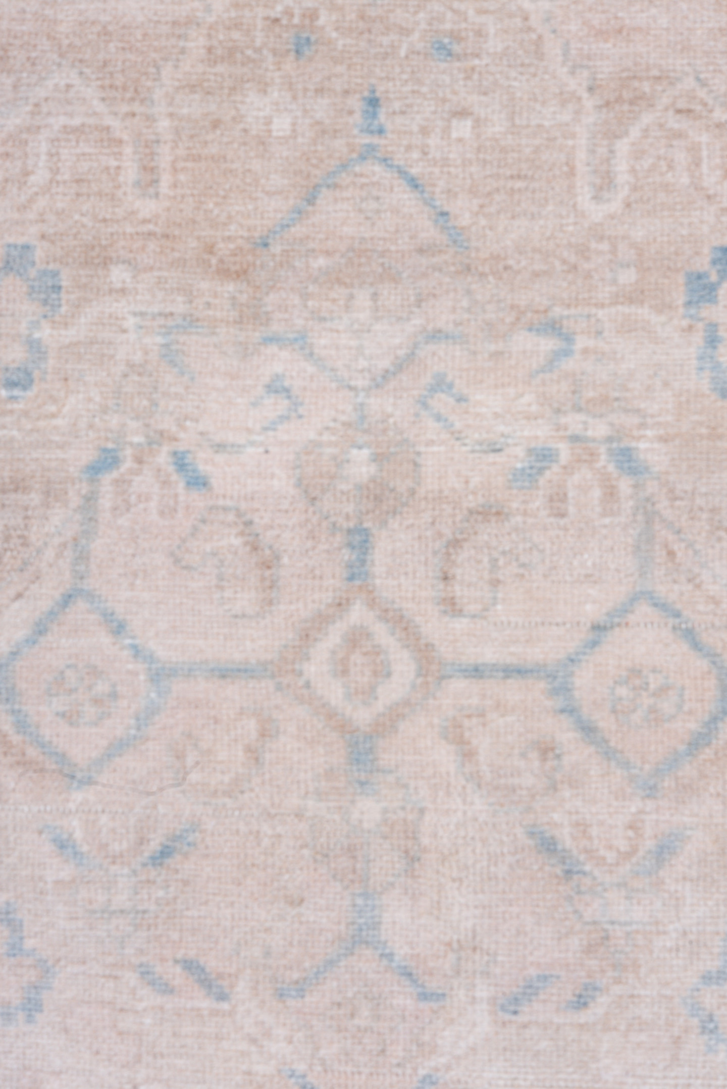 4' x 7' one-of-a-kind handmade vintage Hamadan rug. Color palette: blush, ivory, pale blue, beige, cream, pink, light blue