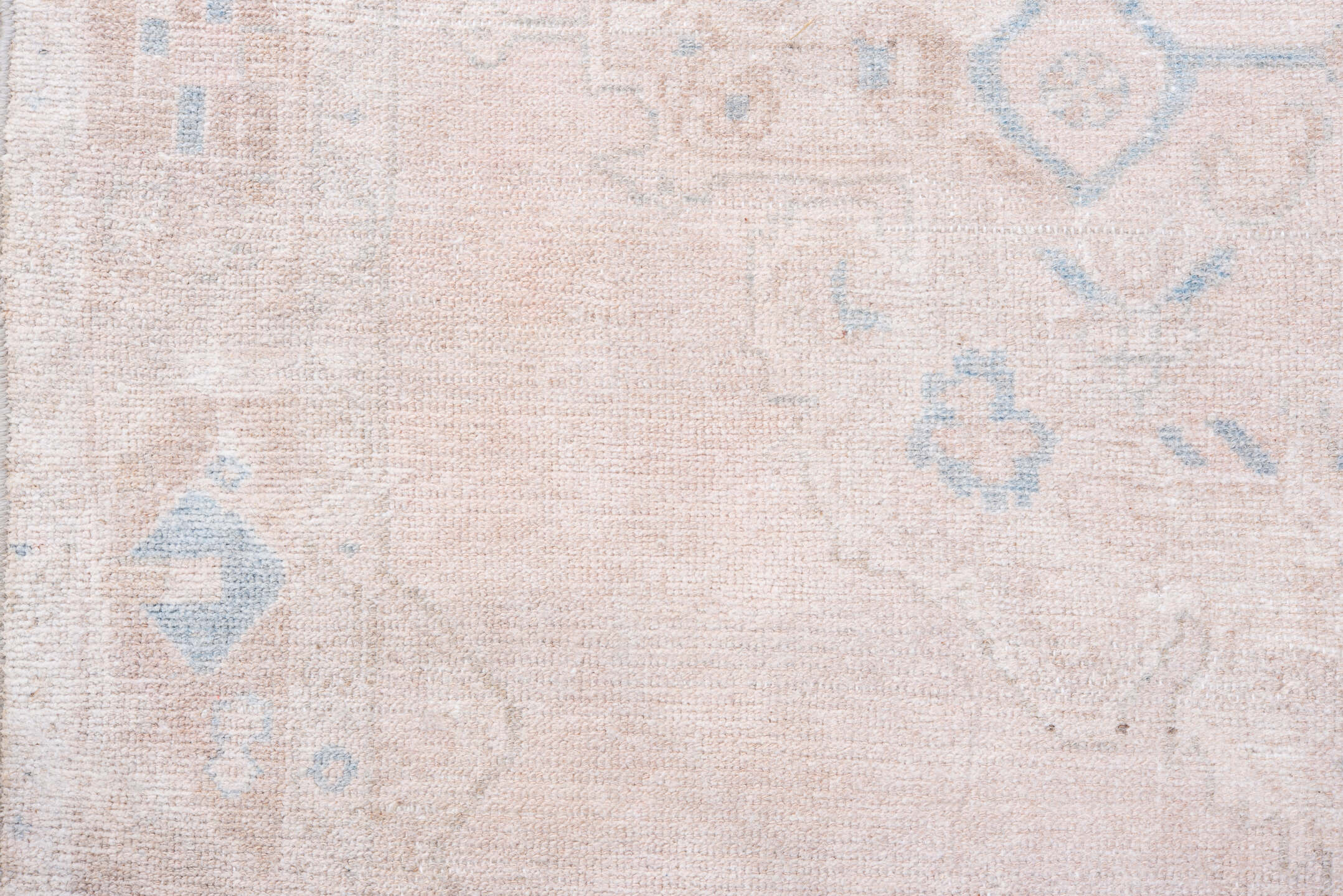 4' x 7' one-of-a-kind handmade vintage Hamadan rug. Color palette: blush, ivory, pale blue, beige, cream, pink, light blue