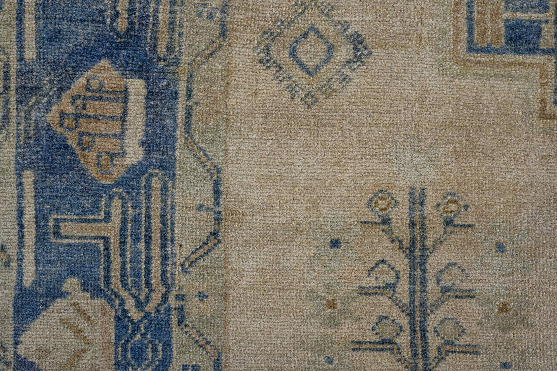 4' x 7' one-of-a-kind handmade vintage Afshar rug. Color palette: blue, brown, dark gray, fiord, gainsboro, gray, light gray