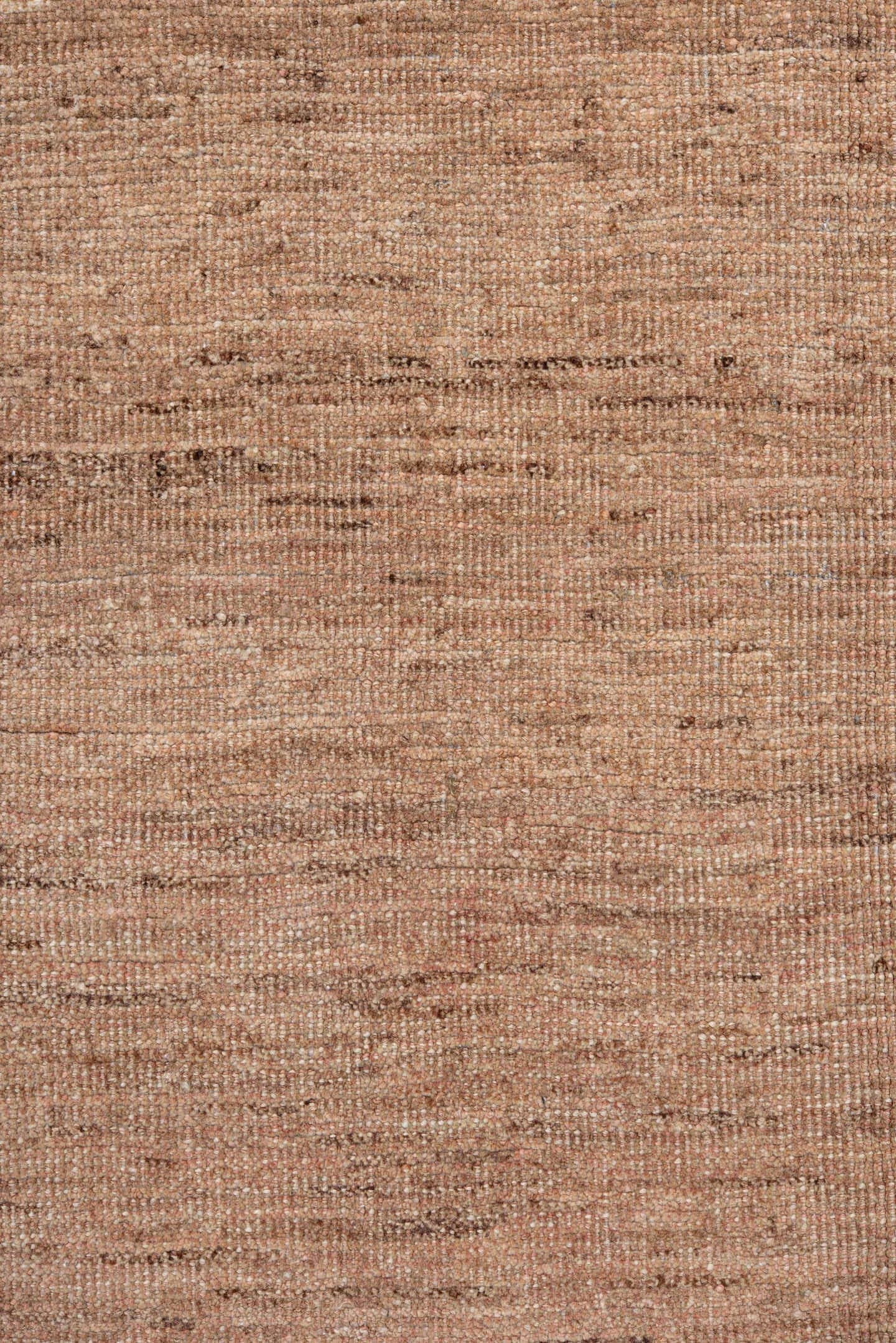 6' x 7' one-of-a-kind handmade vintage Gabbe rug. Color palette: taupe, rose, ivory, brown, camel, blush, beige, gray, pink