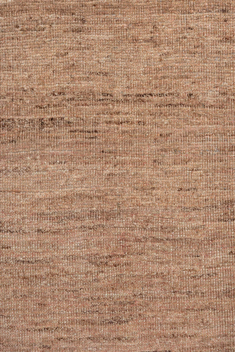 6' x 7' one-of-a-kind handmade vintage Gabbe rug. Color palette: taupe, rose, ivory, brown, camel, blush, beige, gray, pink