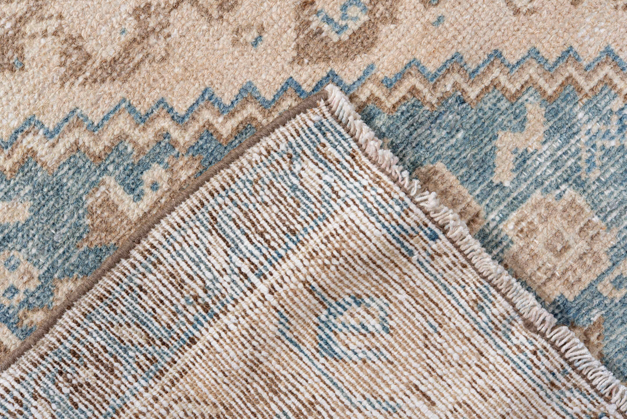 4' x 6' one-of-a-kind handmade vintage Hamadan small size rug. Color palette: ivory, sky blue, beige, taupe, camel