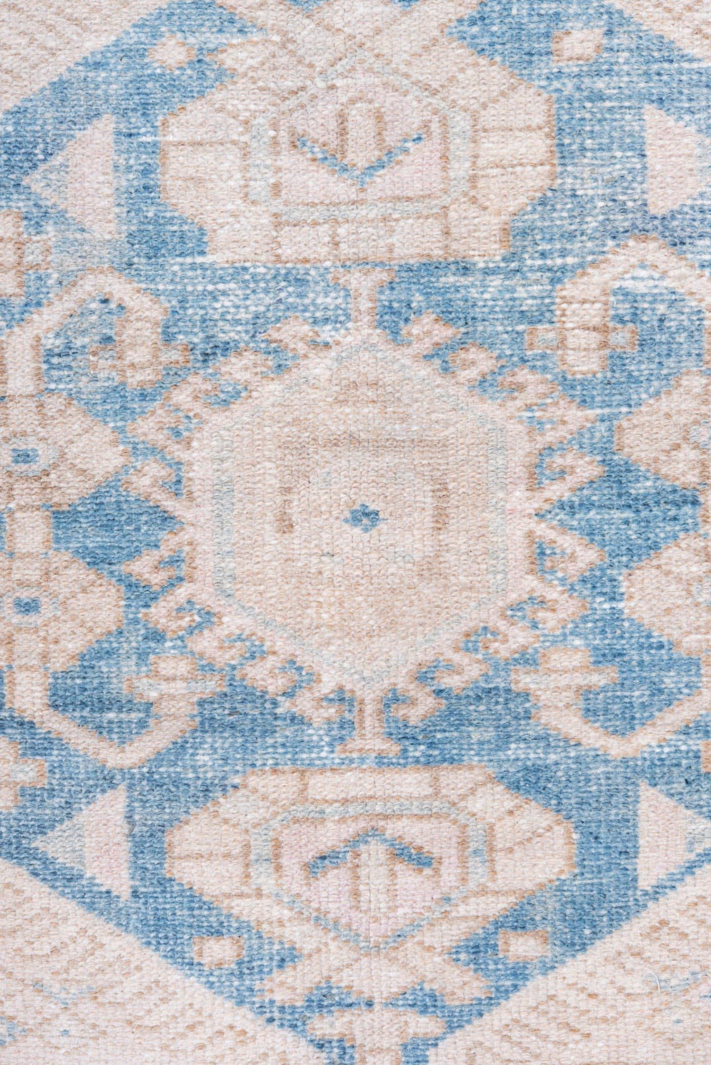 4' x 6' one-of-a-kind handmade vintage Hamadan small size rug. Color palette: ivory, sky blue, blush, beige, taupe