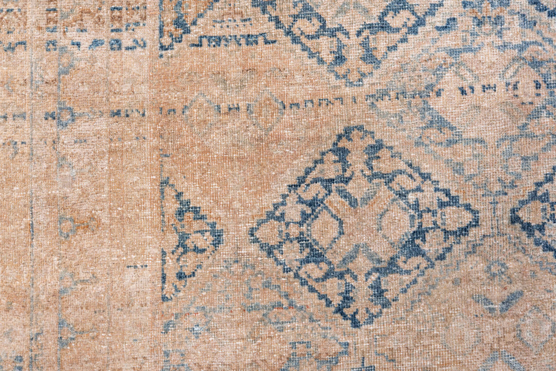 5' x 6' one-of-a-kind handmade vintage Afshar rug. Color palette: black, blue, brown, dim gray, gray, light blue, light gray