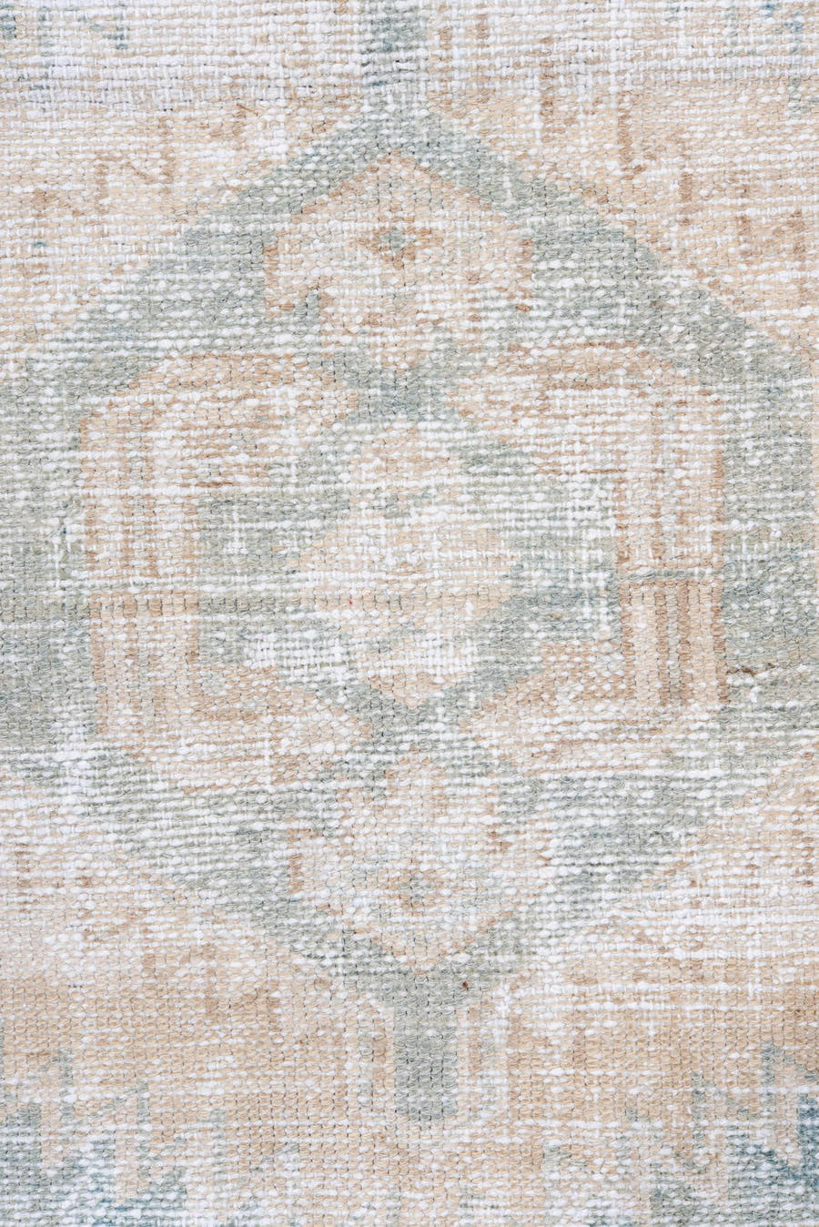 4' x 6' one-of-a-kind handmade vintage Hamadan small size rug. Color palette: ivory, sand, sky blue, beige, taupe