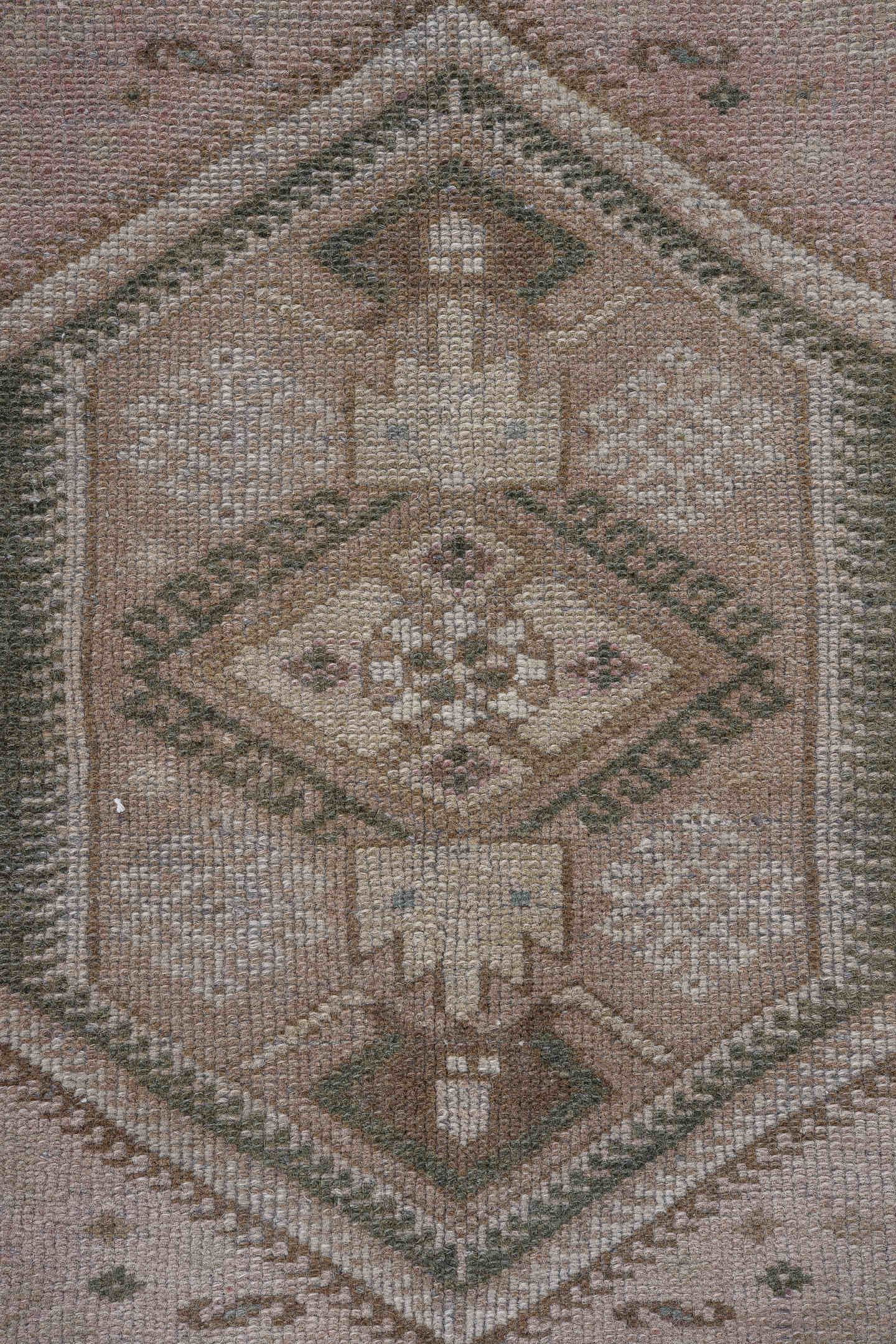 4' x 6' one-of-a-kind handmade antique Hamadan small size rug. Color palette: taupe, blush, brown, ivory, charcoal, sage