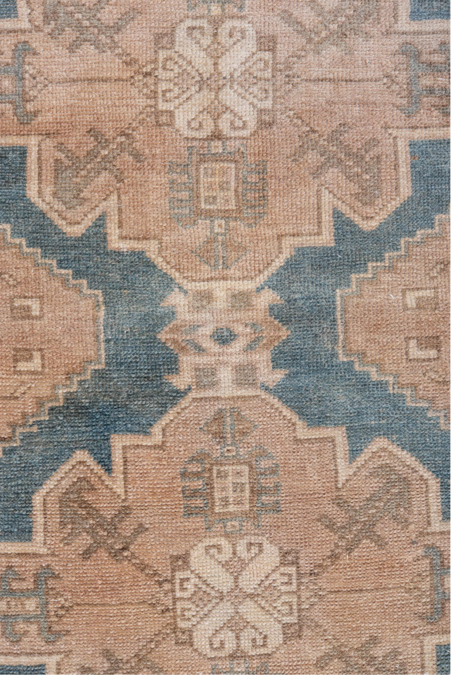 4' x 6' one-of-a-kind handmade antique Malayer small size rug. Color palette: blue, ivory, taupe, beige, brown, blush, gray