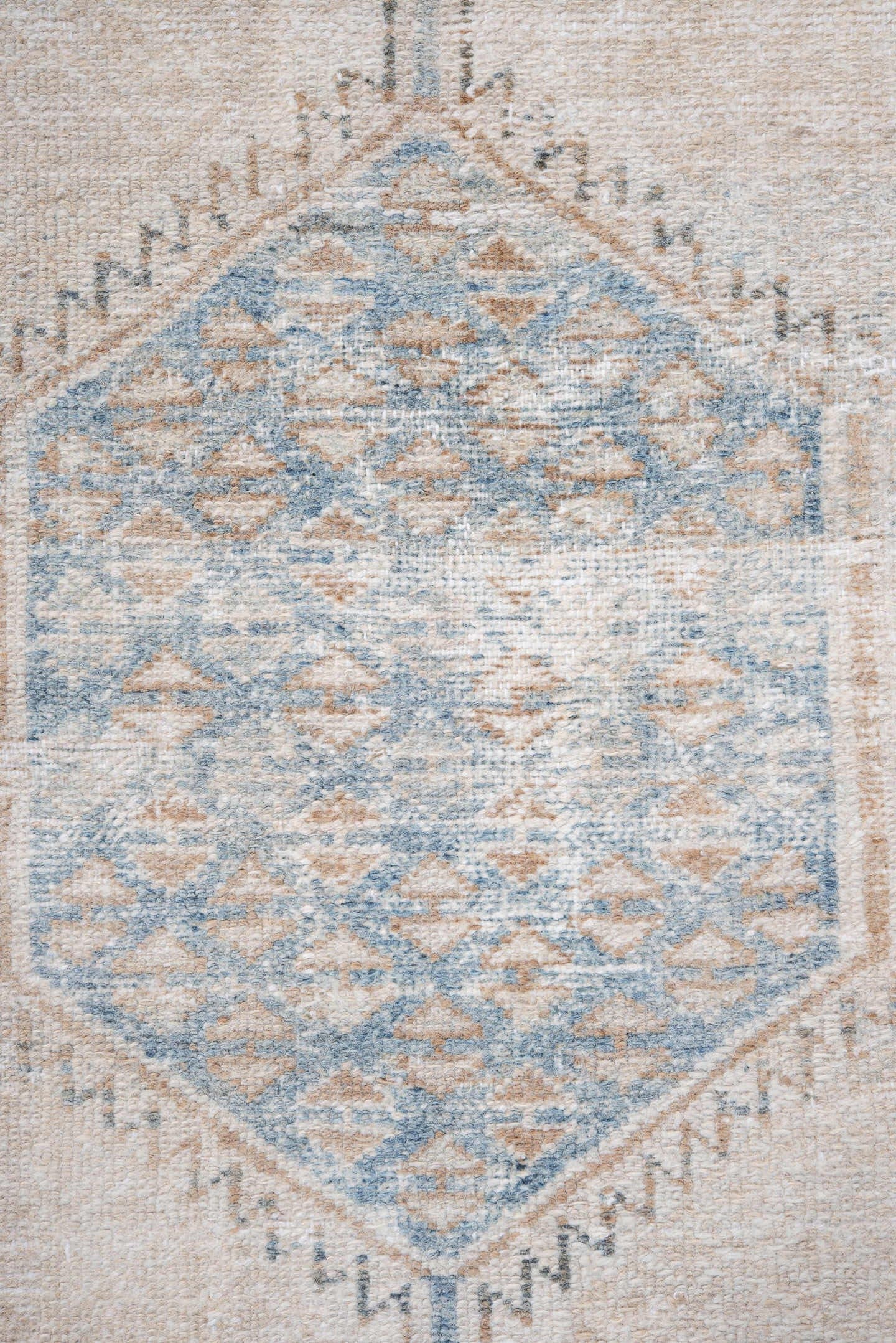 3' x 6' one-of-a-kind handmade vintage Hamadan runner rug. Color palette: ivory, light blue, beige, taupe, slate, gray