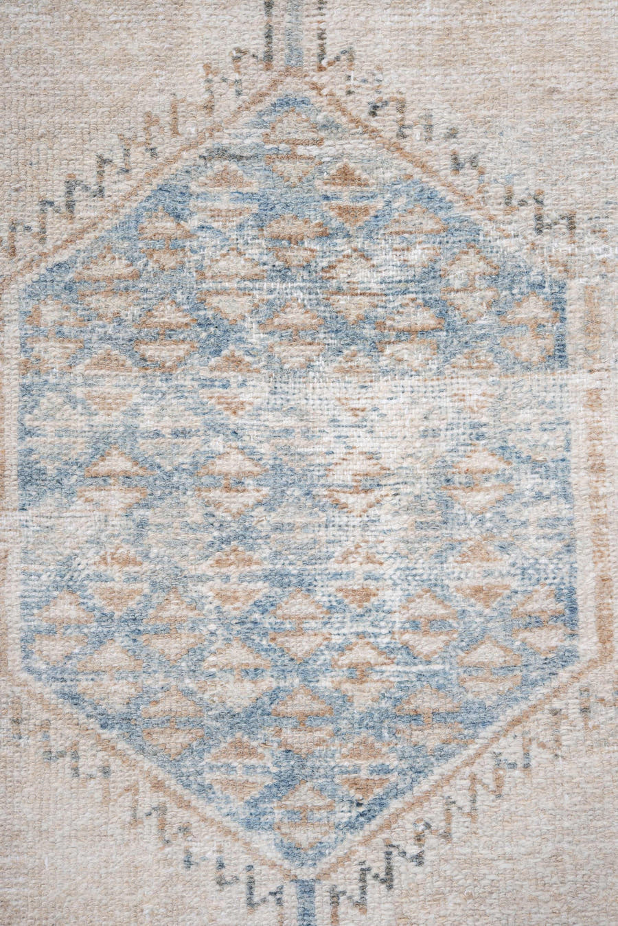 3' x 6' one-of-a-kind handmade vintage Hamadan runner rug. Color palette: ivory, light blue, beige, taupe, slate, gray