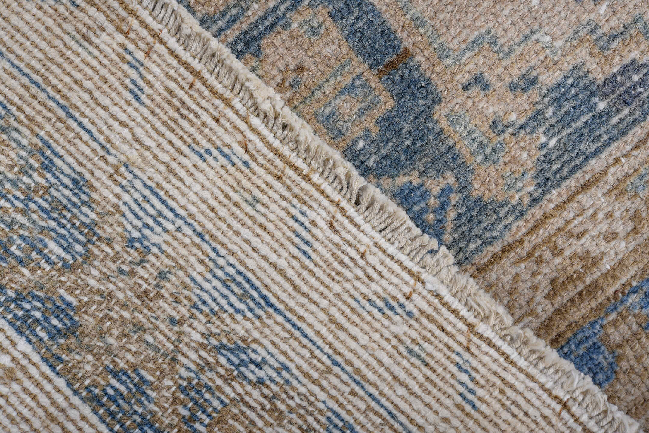 4' x 6' one-of-a-kind handmade antique Malayer small size rug. Color palette: ivory, camel, sky blue, navy, taupe, beige