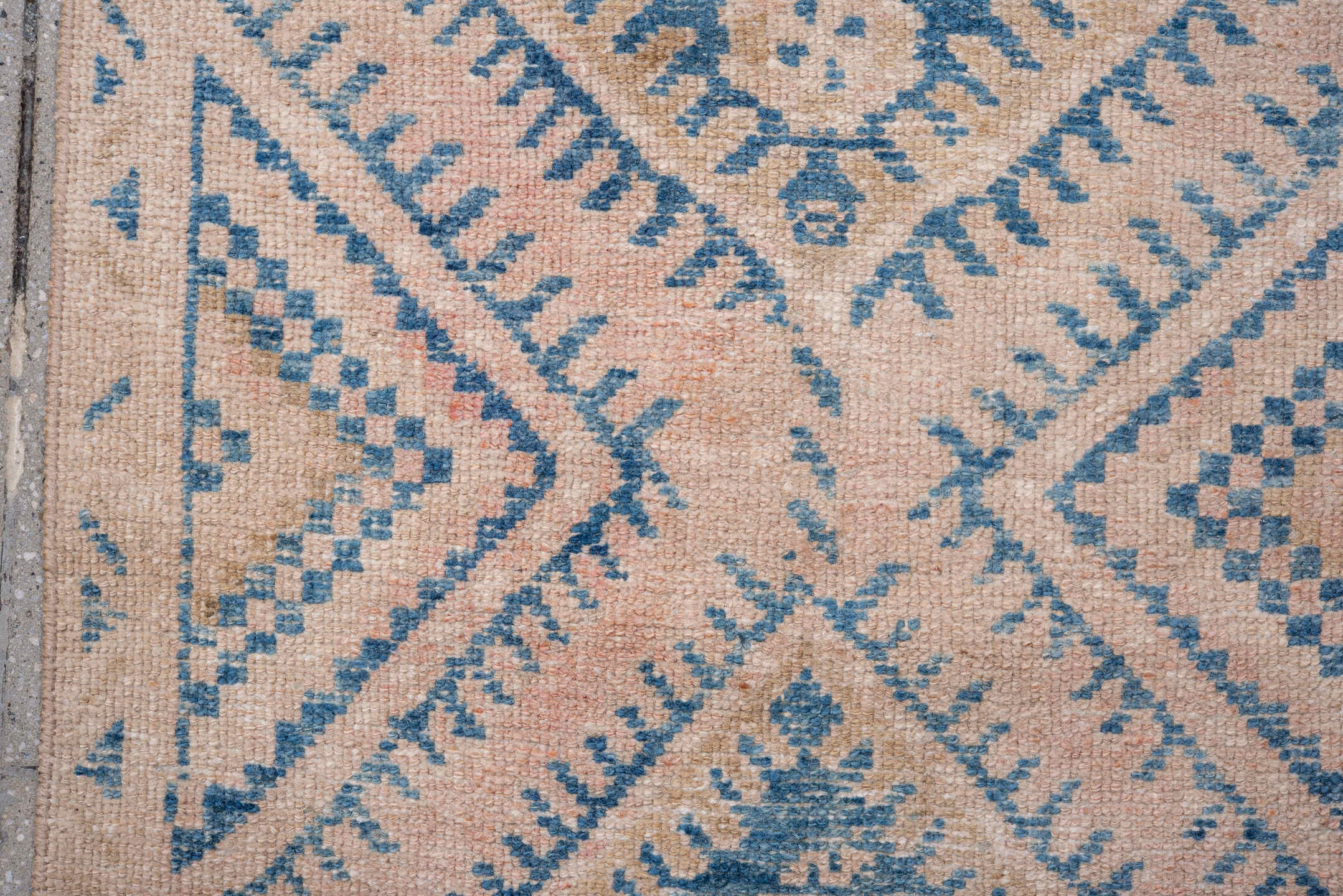 2' x 9' one-of-a-kind handmade vintage Hamadan runner rug. Color palette: ivory, sky blue, beige, camel, light blue