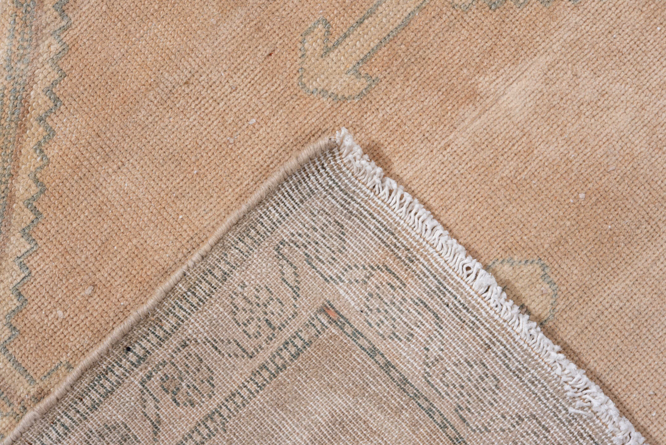 4' x 6' one-of-a-kind handmade antique Malayer small size rug. Color palette: blush, ivory, taupe, sage, beige, pink, gray