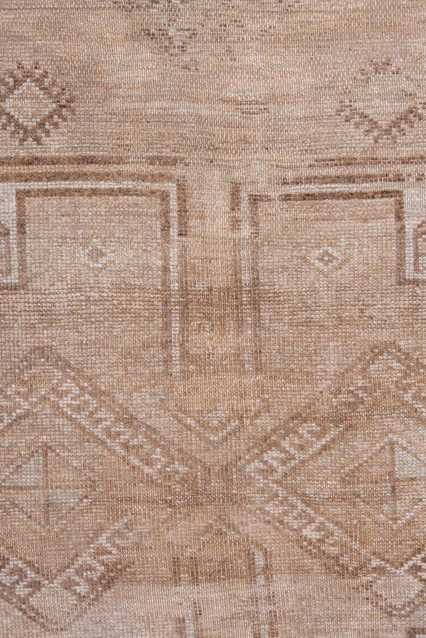 4' x 6' one-of-a-kind handmade vintage Malayer rug. Color palette: ivory, beige, taupe, camel, sand, gray