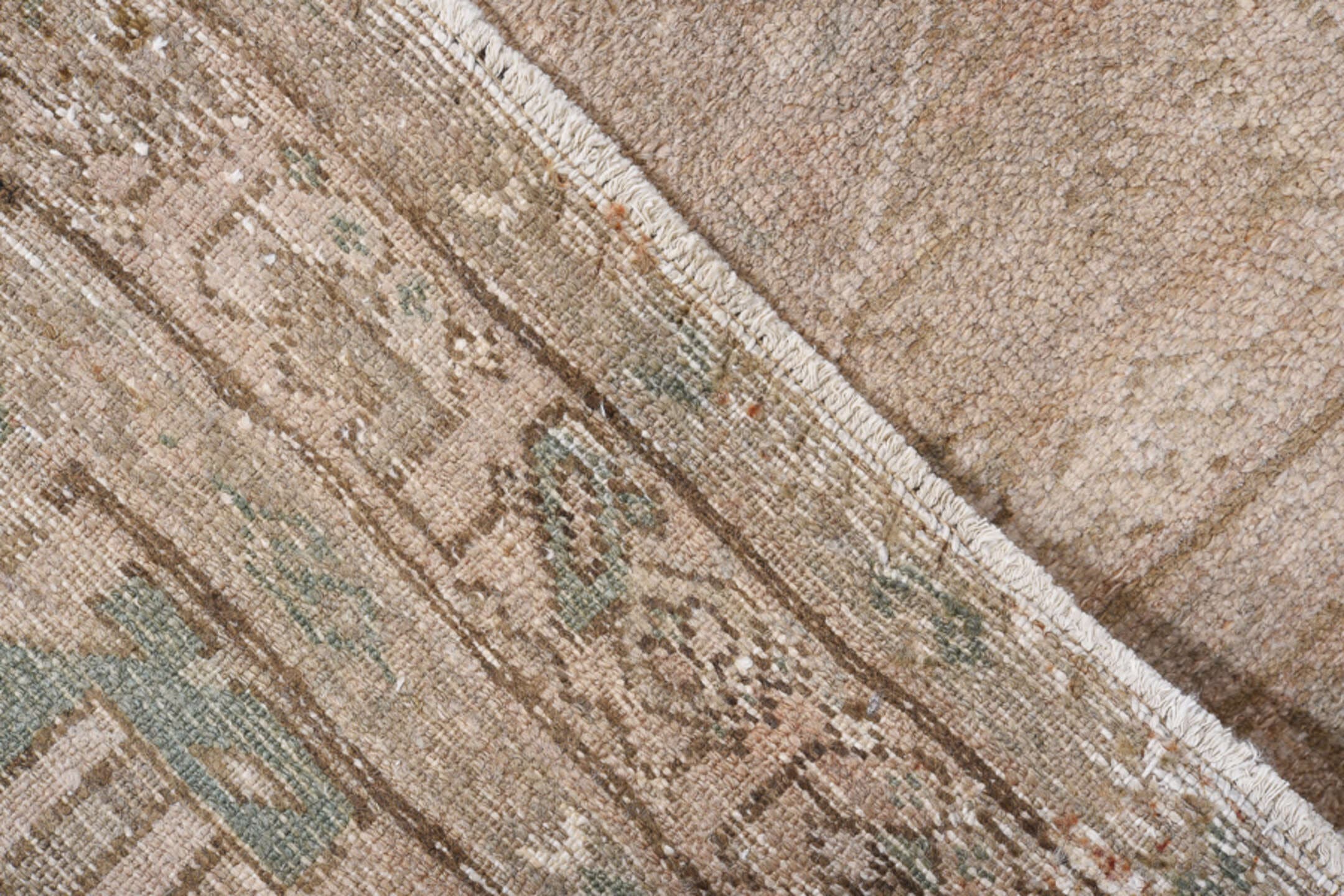3' x 6' one-of-a-kind handmade antique Hamadan rug. Color palette: beige, taupe, ivory, camel, sand, gray
