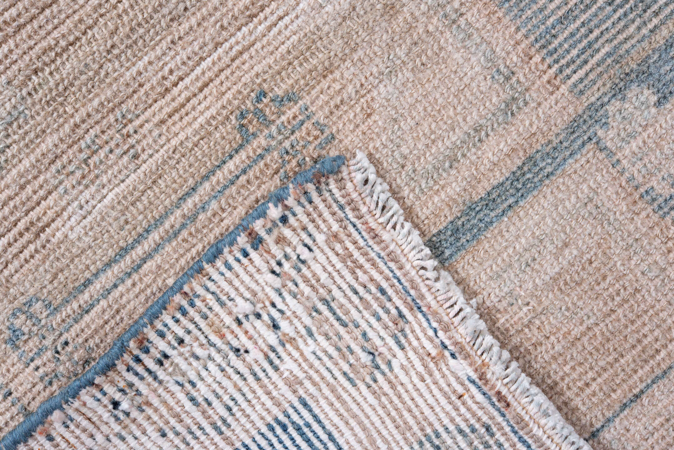 4' x 6' one-of-a-kind handmade antique Malayer small size rug. Color palette: ivory, blue, beige, slate, cream, gray