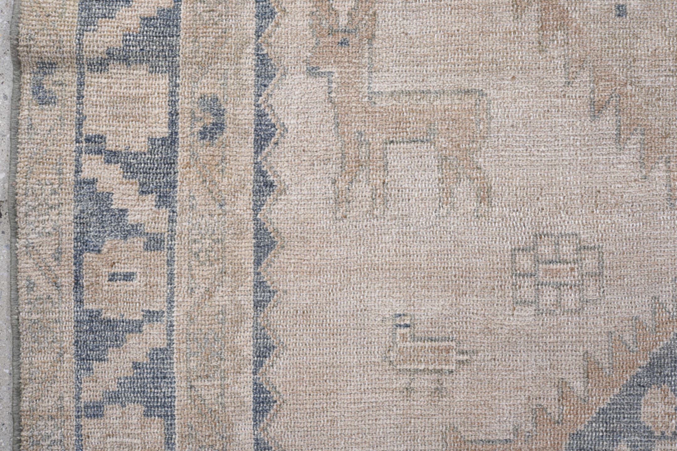 4' x 9' one-of-a-kind handmade antique NW Persian runner rug. Color palette: ivory, pale blue, beige, sand, taupe, camel