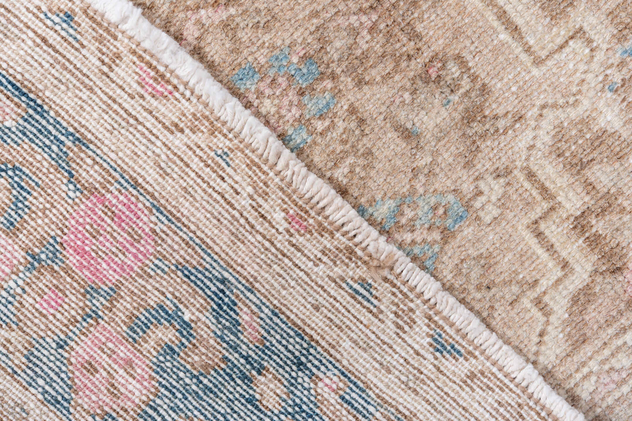 4' x 6' one-of-a-kind handmade antique Hamadan small size rug. Color palette: ivory, beige, sky blue, taupe, camel