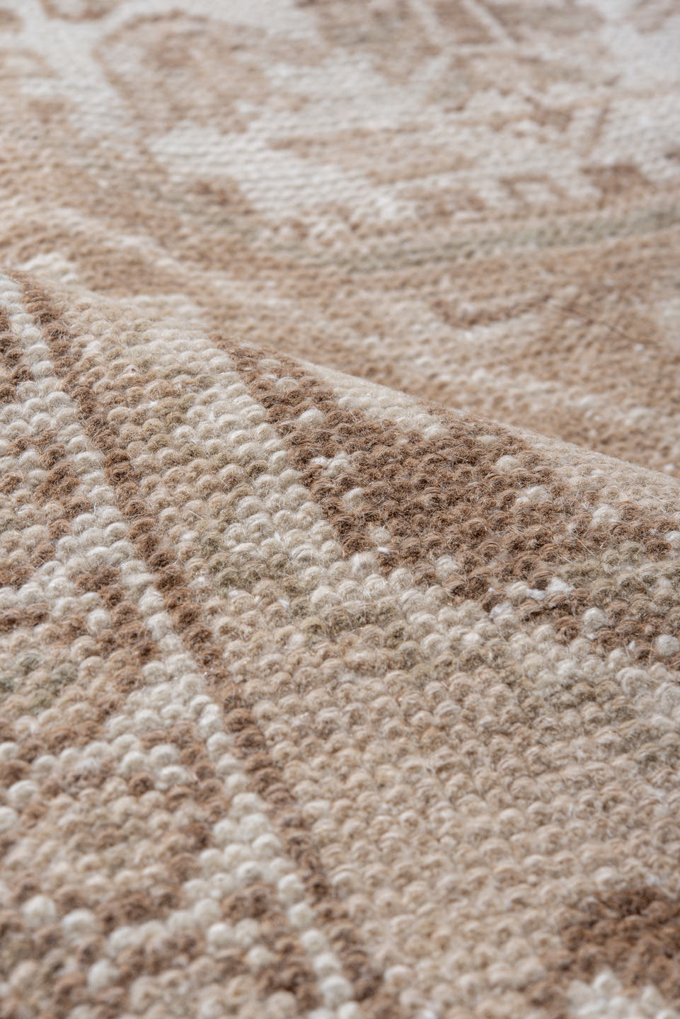 4' x 7' one-of-a-kind handmade antique Hamadan rug. Color palette: ivory, sand, beige, taupe, camel, gray