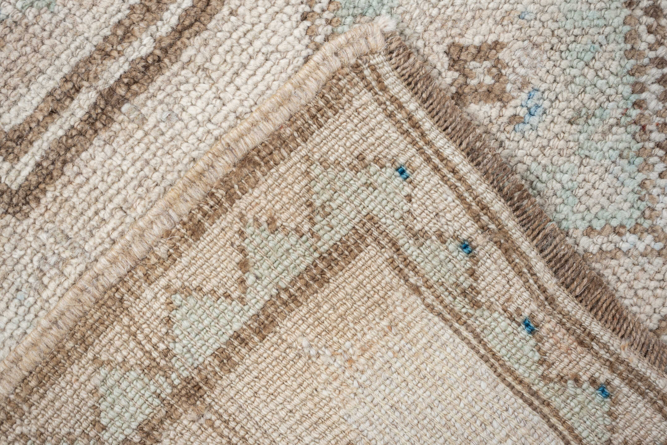 8' x 10' one-of-a-kind handmade antique Tabriz large size rug. Color palette: pale blue, ivory, blush, taupe, muted rust