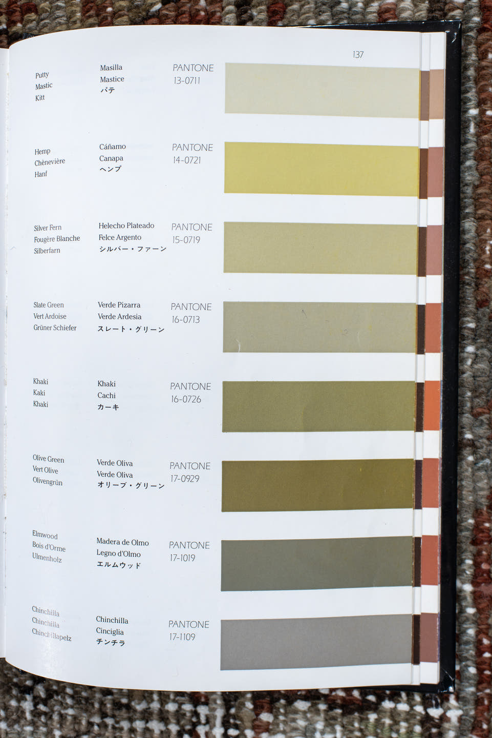 6' x 9' one-of-a-kind handmade antique Heriz medium size rug. Color palette: terra cotta, ivory, taupe, charcoal, slate