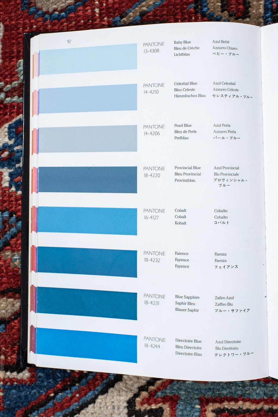 6' x 9' one-of-a-kind handmade vintage Heriz medium size rug. Color palette: antiquewhite, blue, brown, dark gray, gray