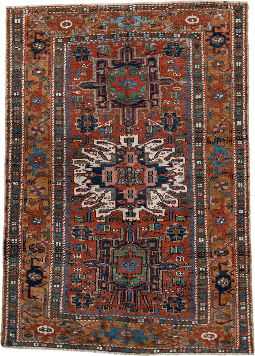 Vintage Area Rug 5x7, Rust | Rug Styling