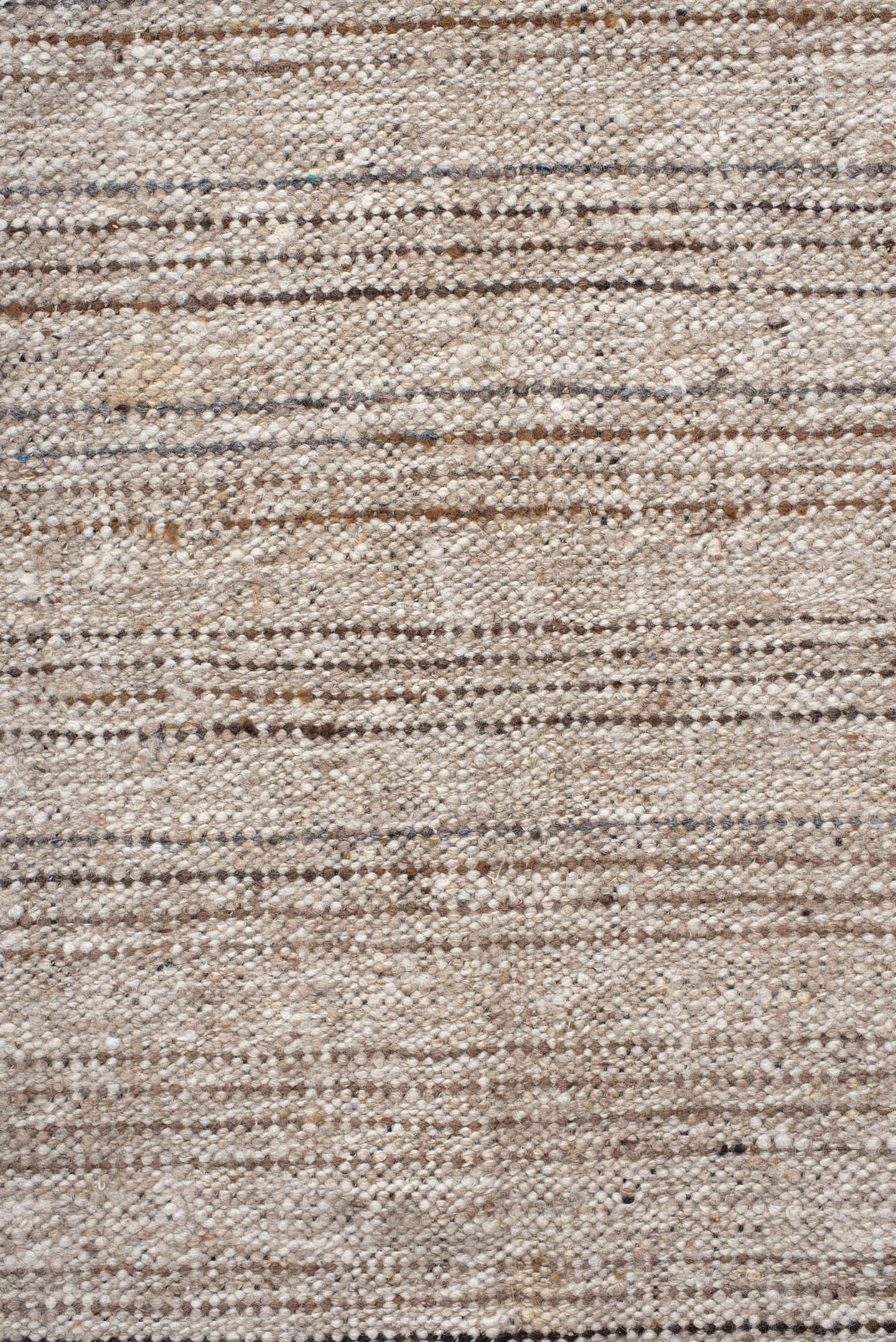 9' x 11' one-of-a-kind handmade vintage Kilim large size rug. Color palette: ivory, taupe, brown, camel, beige, gray