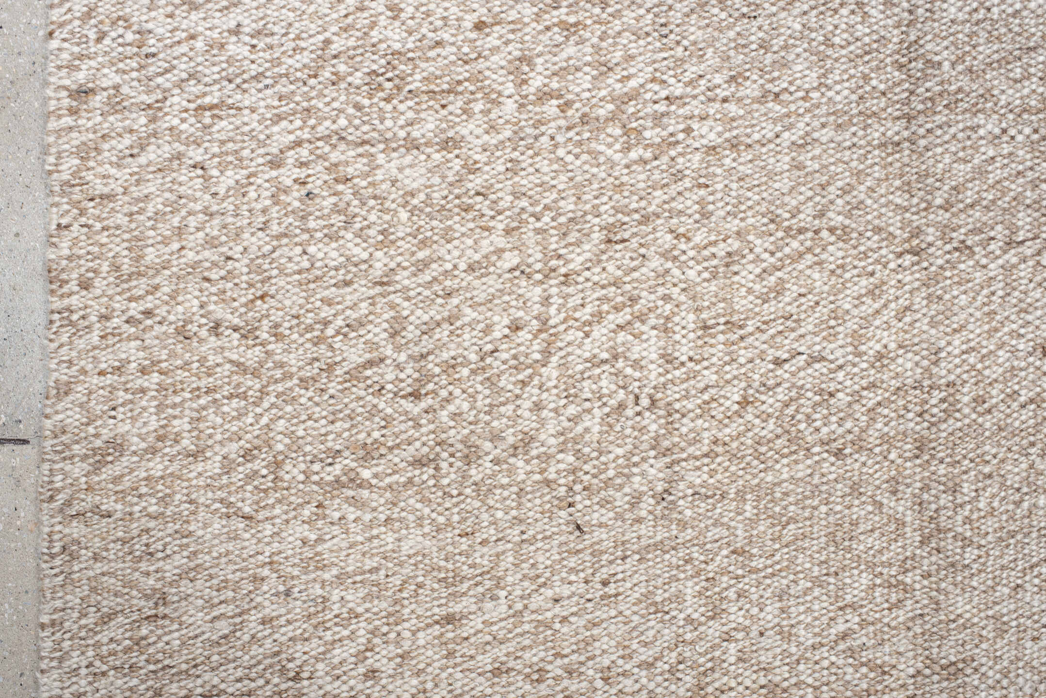 7' x 8' one-of-a-kind handmade vintage Kilim rug. Color palette: antiquewhite, brown, gray, light gray, linen, off-white