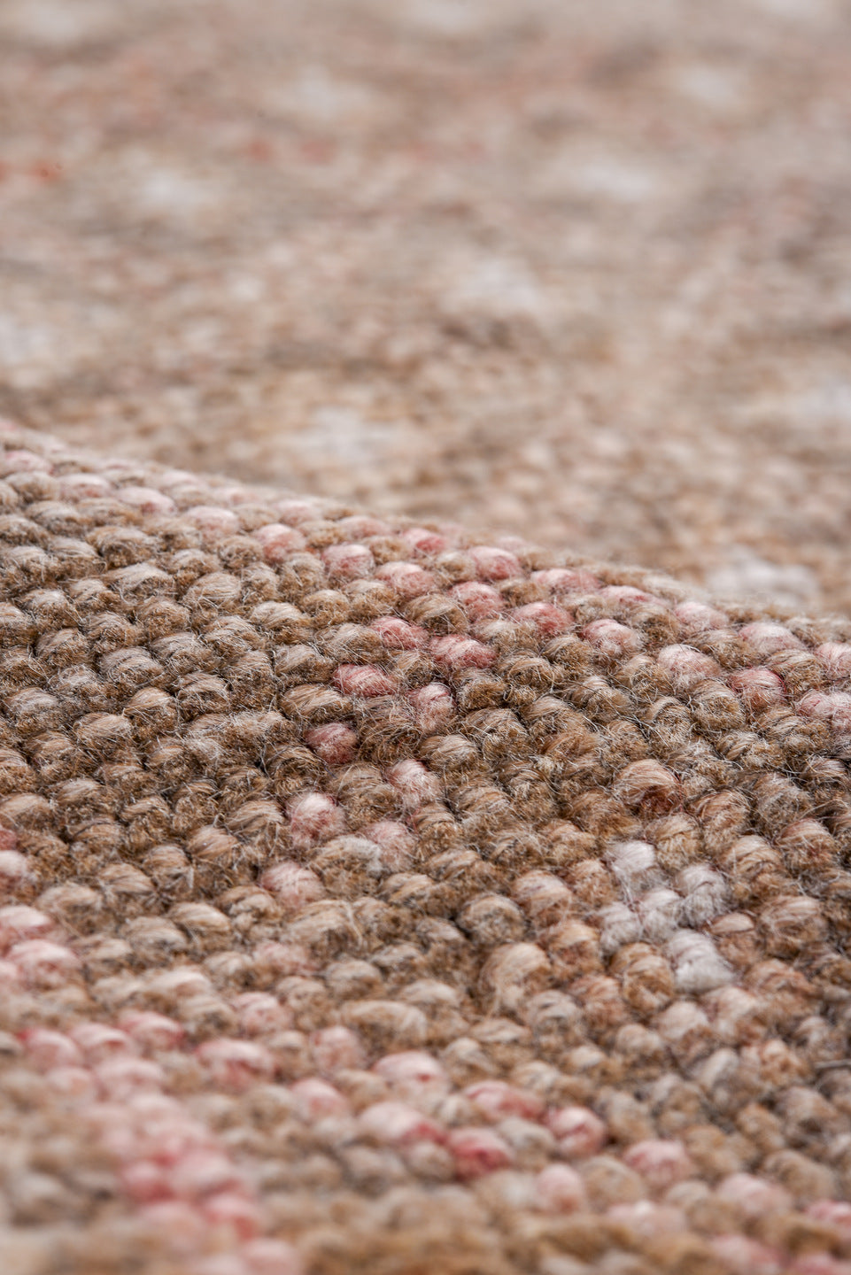 8' x 11' one-of-a-kind handmade antique  large size rug. Color palette: camel, taupe, ivory, rose, rust, brown, lilac, beige