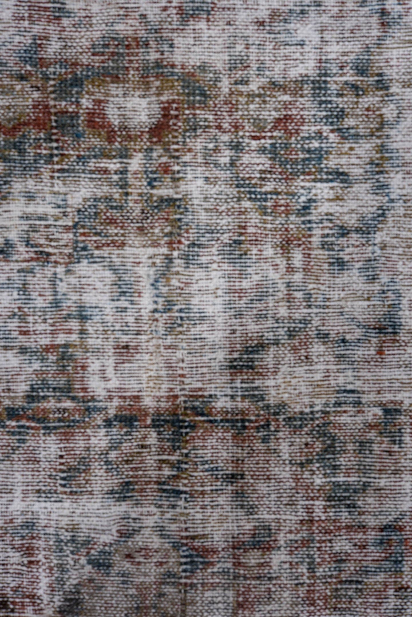 6' x 9' one-of-a-kind handmade antique Malayer large size rug. Color palette: ivory, gray, taupe, rust, slate, charcoal
