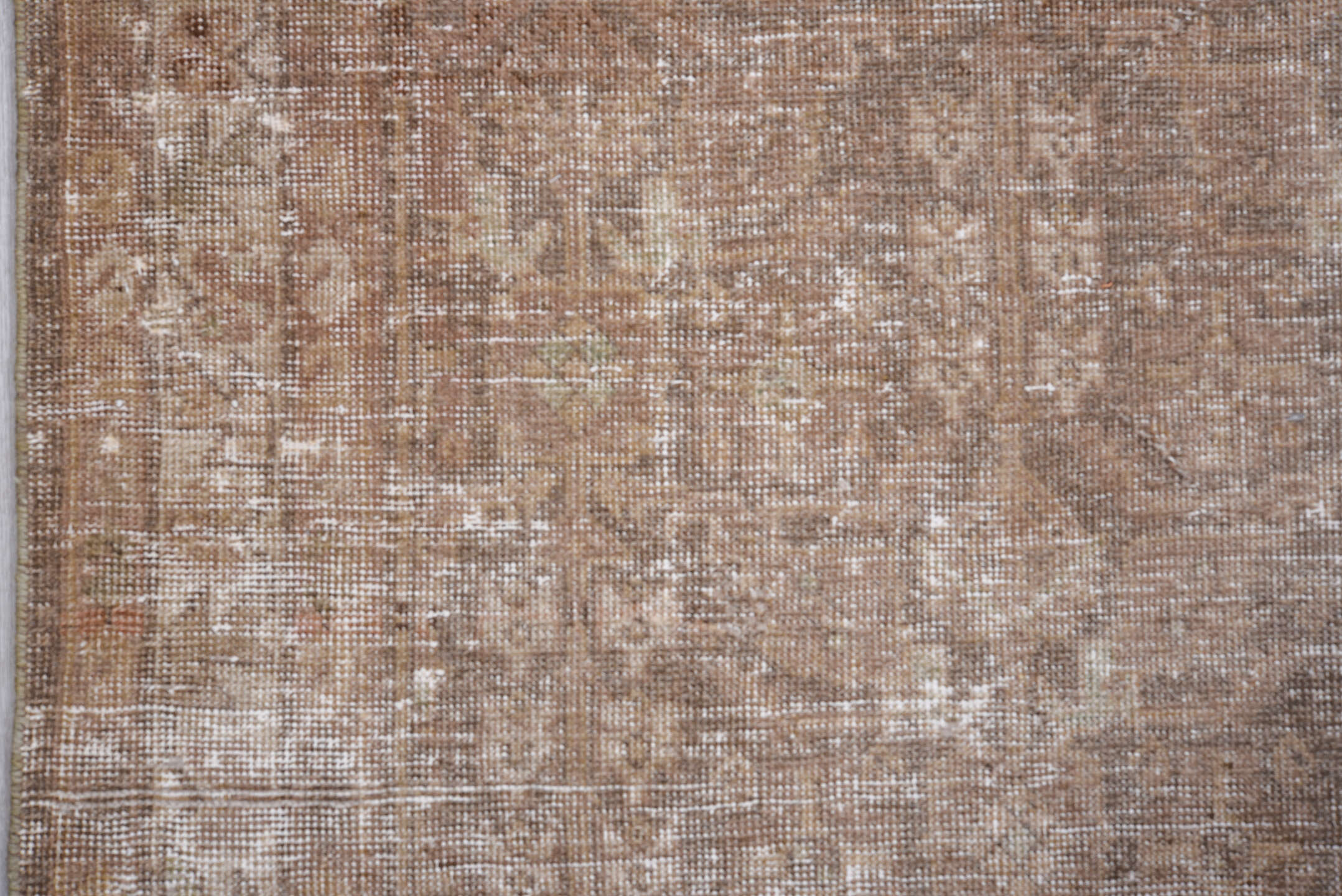 2' x 2' one-of-a-kind handmade vintage  small size rug. Color palette: pink, gray, light gray, brown, off-white, dim gray