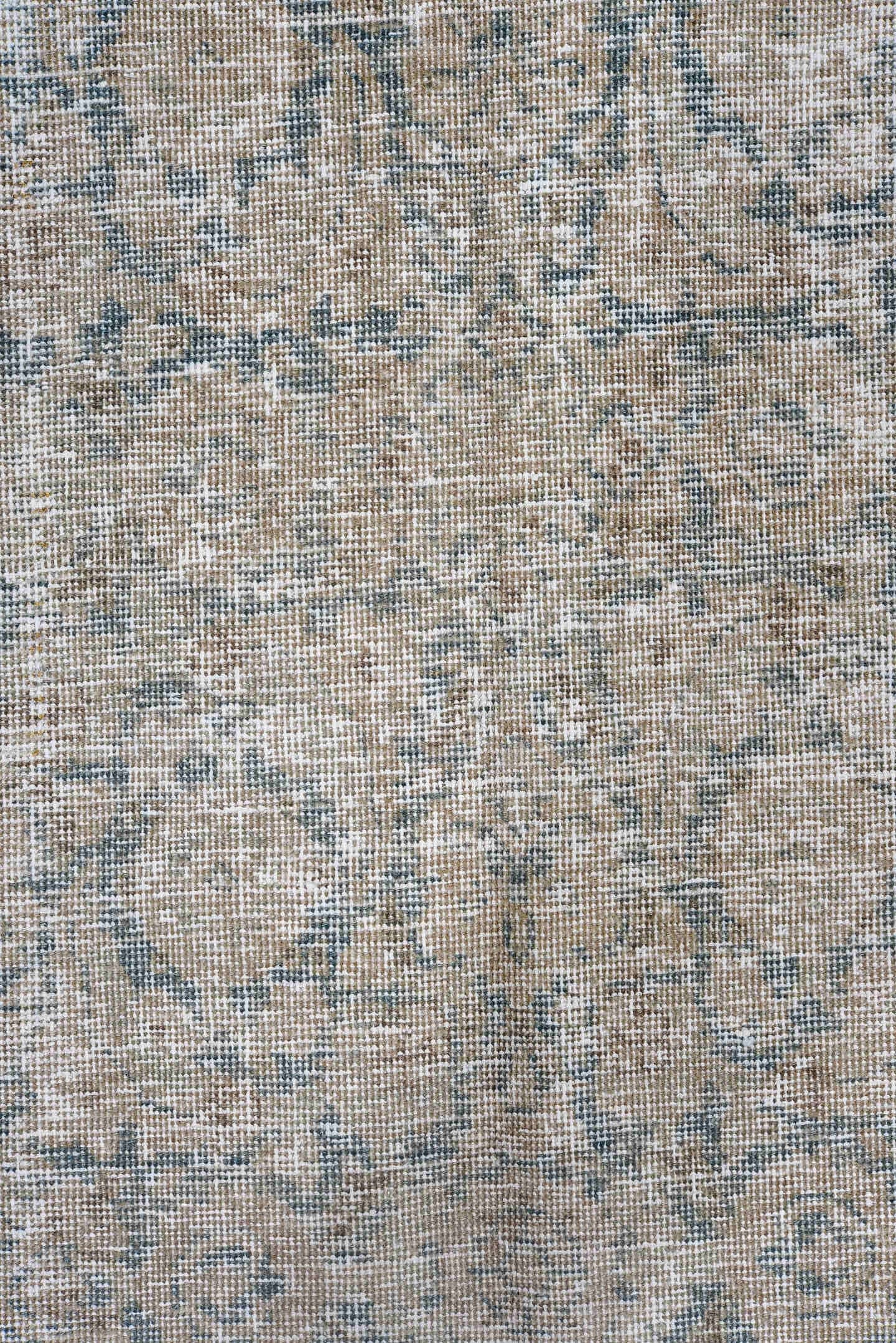 7' x 11' one-of-a-kind handmade antique Tabriz large size rug. Color palette: ivory, taupe, beige, slate, pale blue, gray