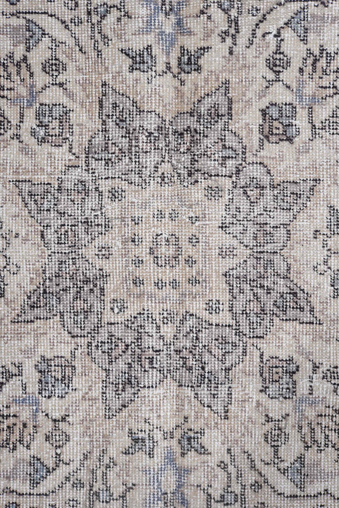 7' x 12' one-of-a-kind handmade antique Sparta large size rug. Color palette: light blue, ivory, gray, taupe, slate, beige
