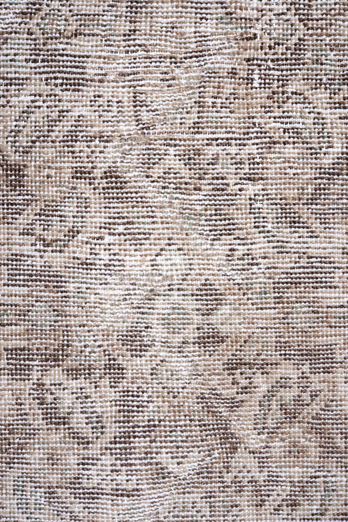 7' x 11' one-of-a-kind handmade antique Mahal large size rug. Color palette: taupe, ivory, beige, brown, greige, gray