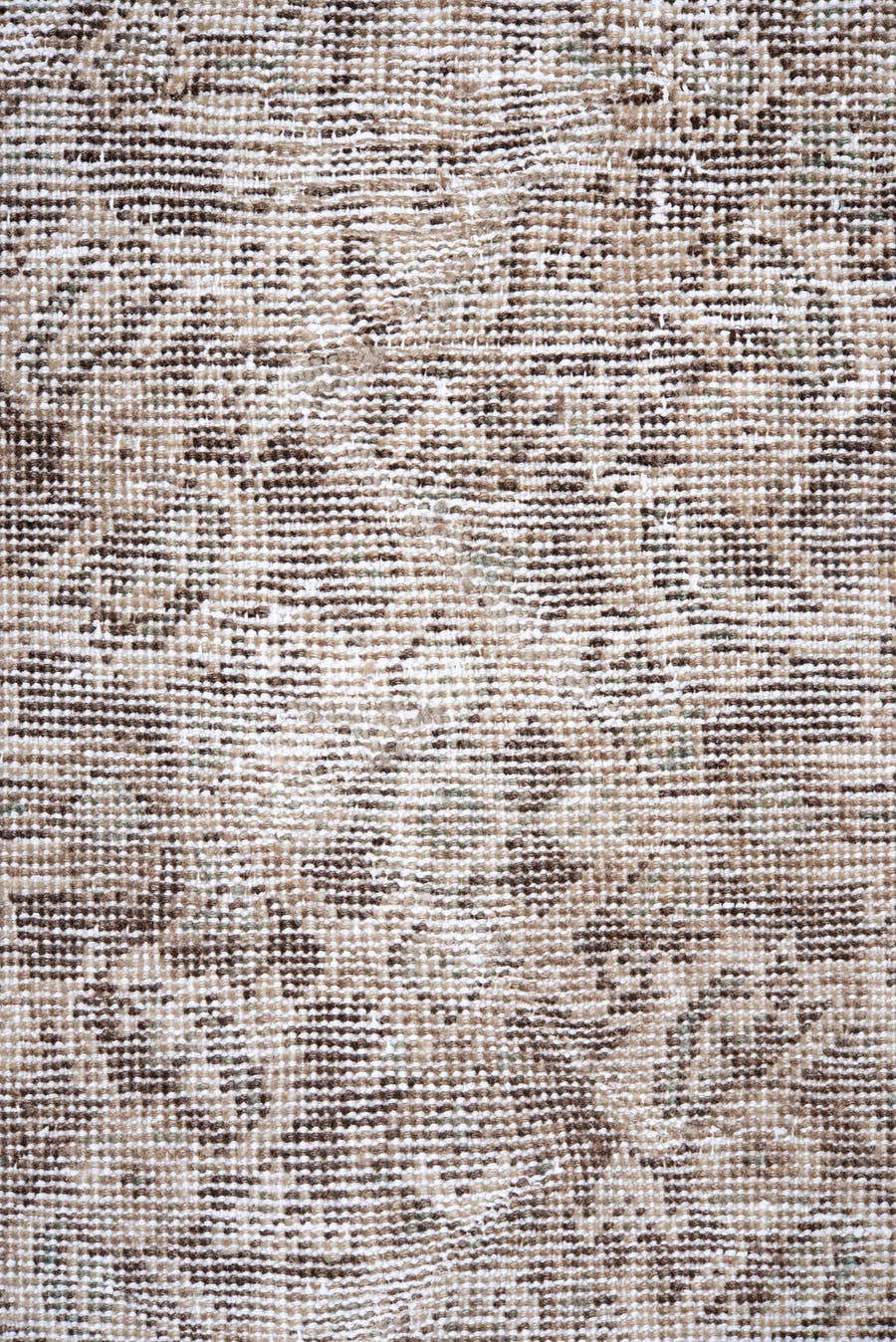 7' x 11' one-of-a-kind handmade antique Mahal large size rug. Color palette: taupe, ivory, beige, brown, greige, gray