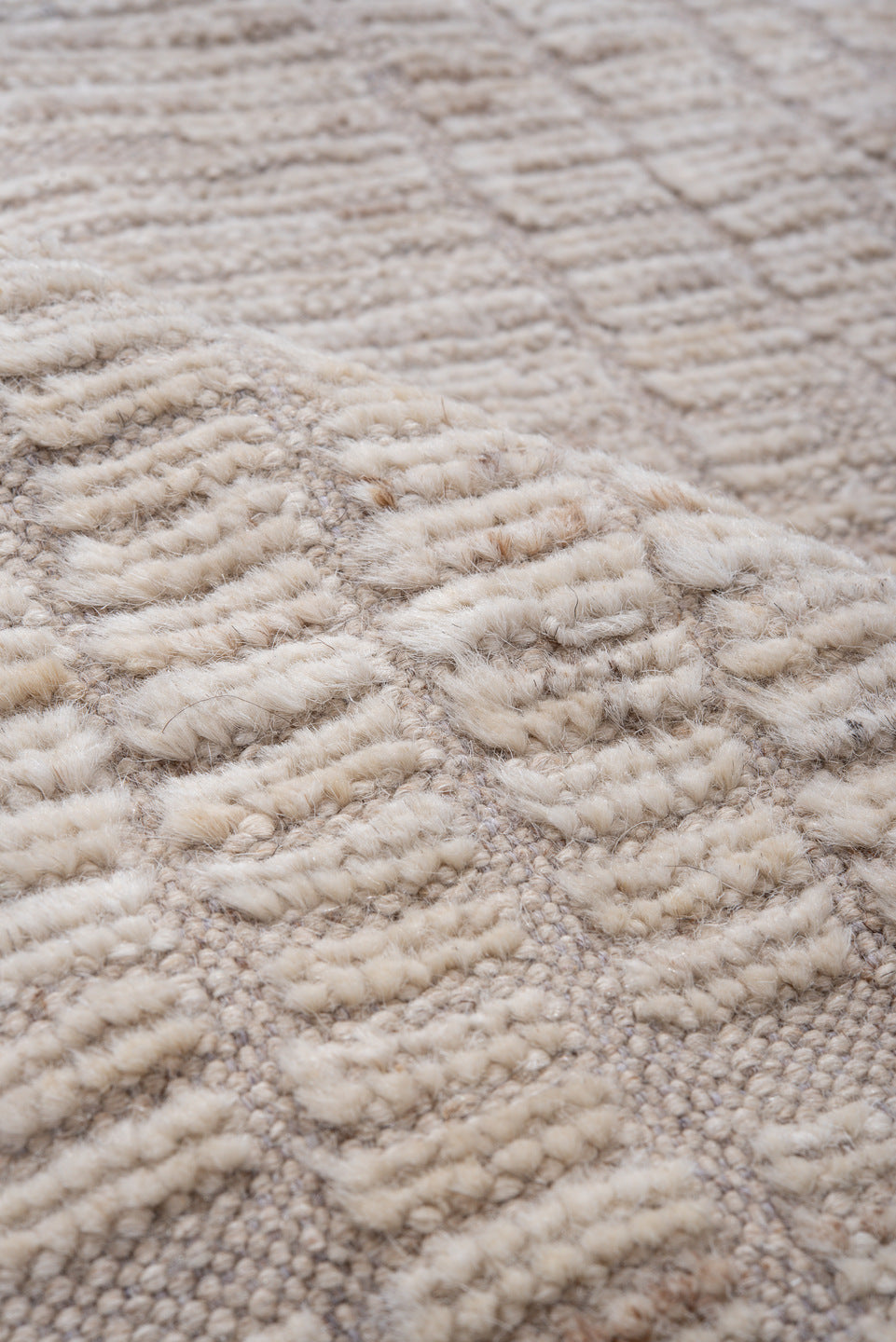 3' x 4' one-of-a-kind handmade vintage Tulu small size rug. Color palette: brown, dark gray, gainsboro, gray, light gray