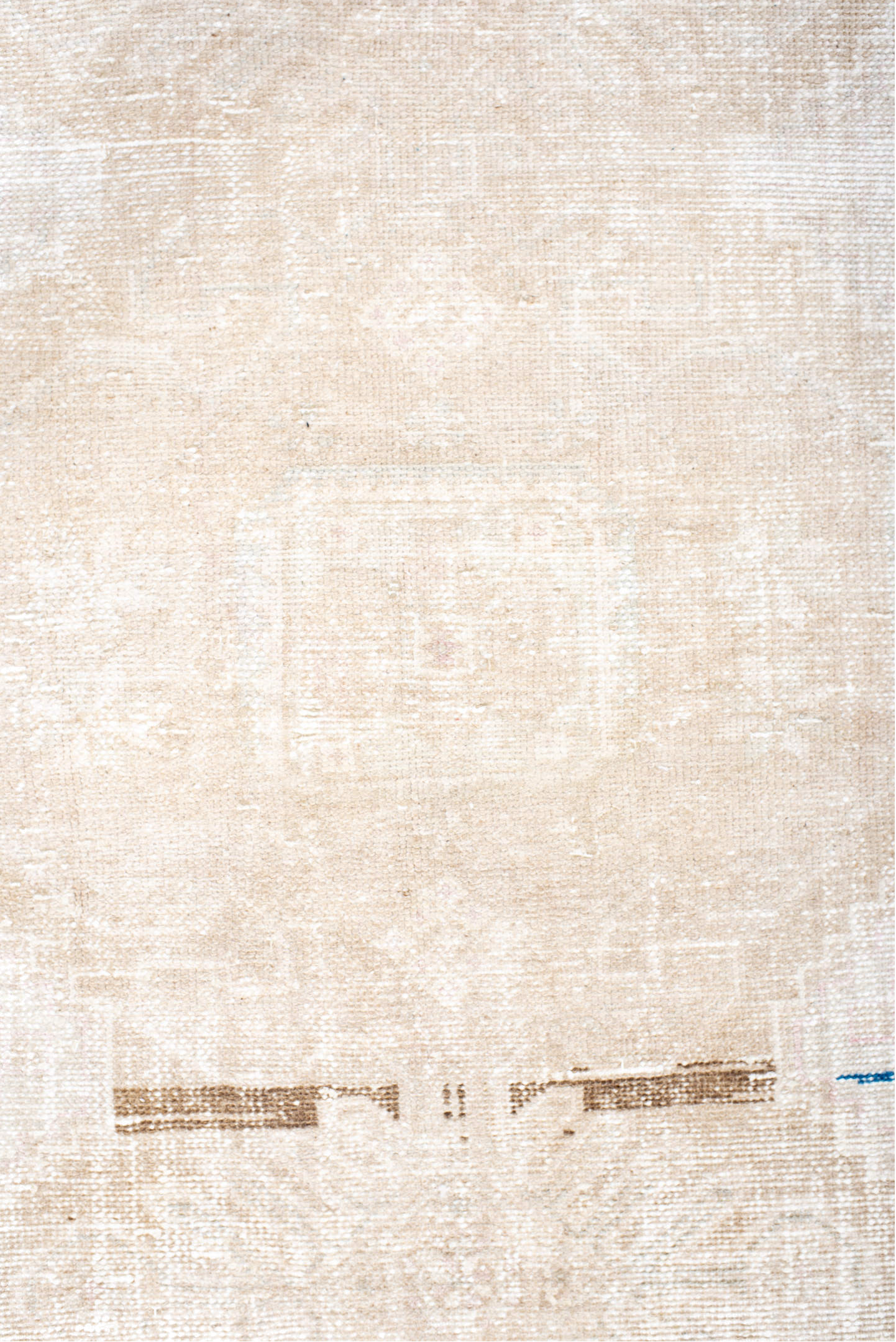 4' x 6' one-of-a-kind handmade antique Hamadan small size rug. Color palette: ivory, cream, beige, taupe, faint rose