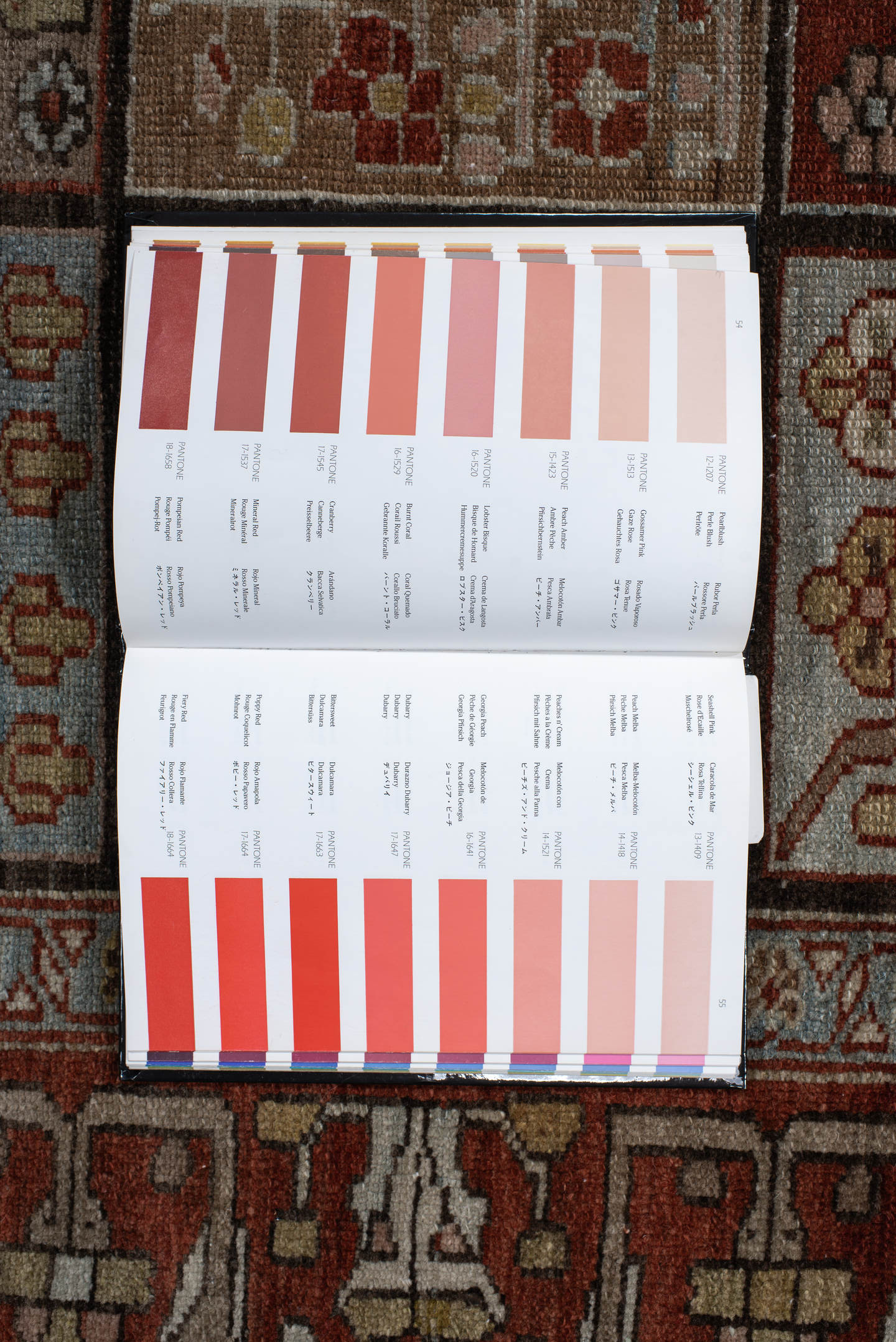 5' x 7' one-of-a-kind handmade antique Baktiary rug. Color palette: rust, ivory, brown, sky blue, sage, taupe, camel