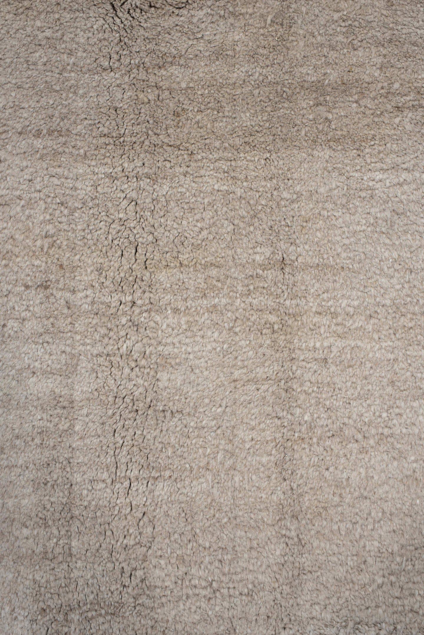 9' x 11' one-of-a-kind handmade vintage Ido large size rug. Color palette: ivory, cream, beige, taupe, charcoal, gray, black