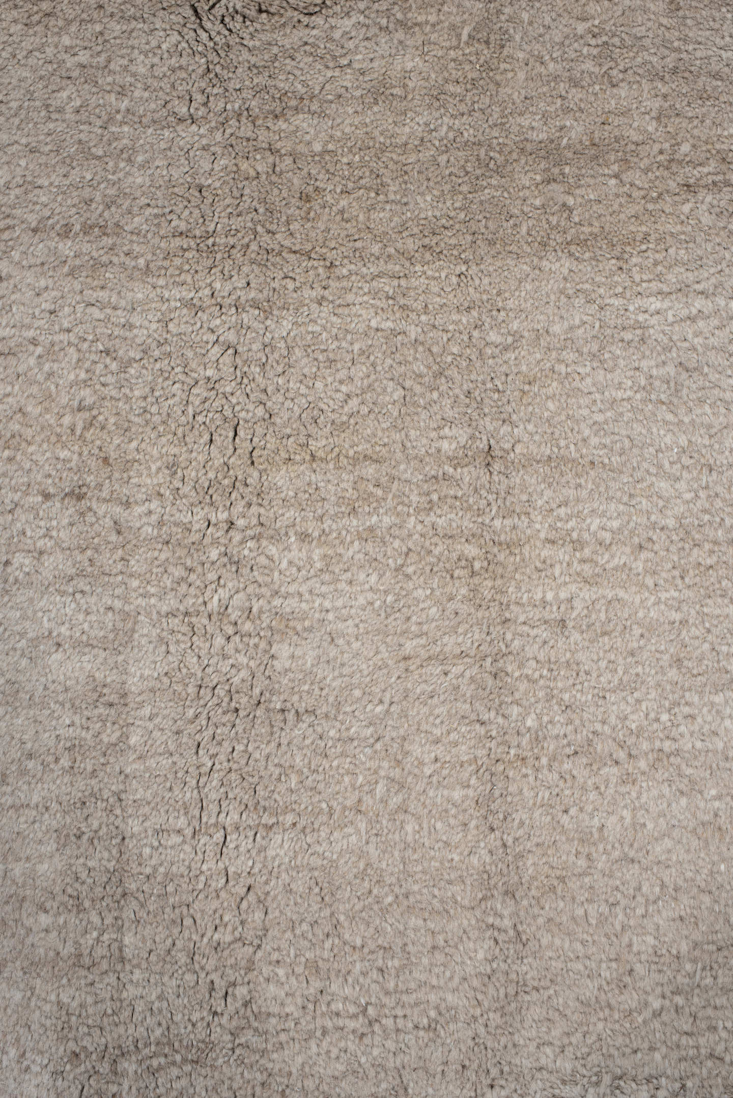 9' x 11' one-of-a-kind handmade vintage Ido large size rug. Color palette: ivory, cream, beige, taupe, charcoal, gray, black