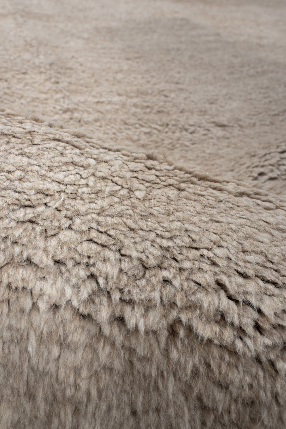 9' x 11' one-of-a-kind handmade vintage Ido large size rug. Color palette: ivory, cream, beige, taupe, charcoal, gray, black